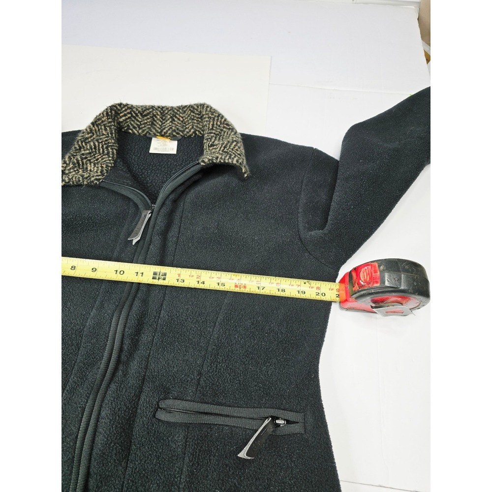 REI Full Zip‎ Fleece Jacket Black Herringbone Collar Women's Size M Polartec - Picture 6 of 9